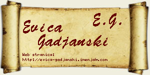 Evica Gađanski vizit kartica